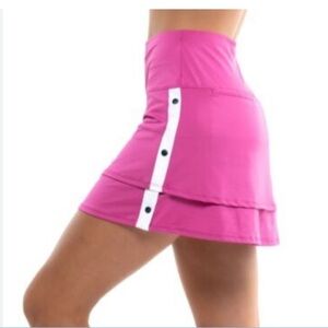 Lucky in love tennis,pickleball or golf skort skirt hot pink size XS